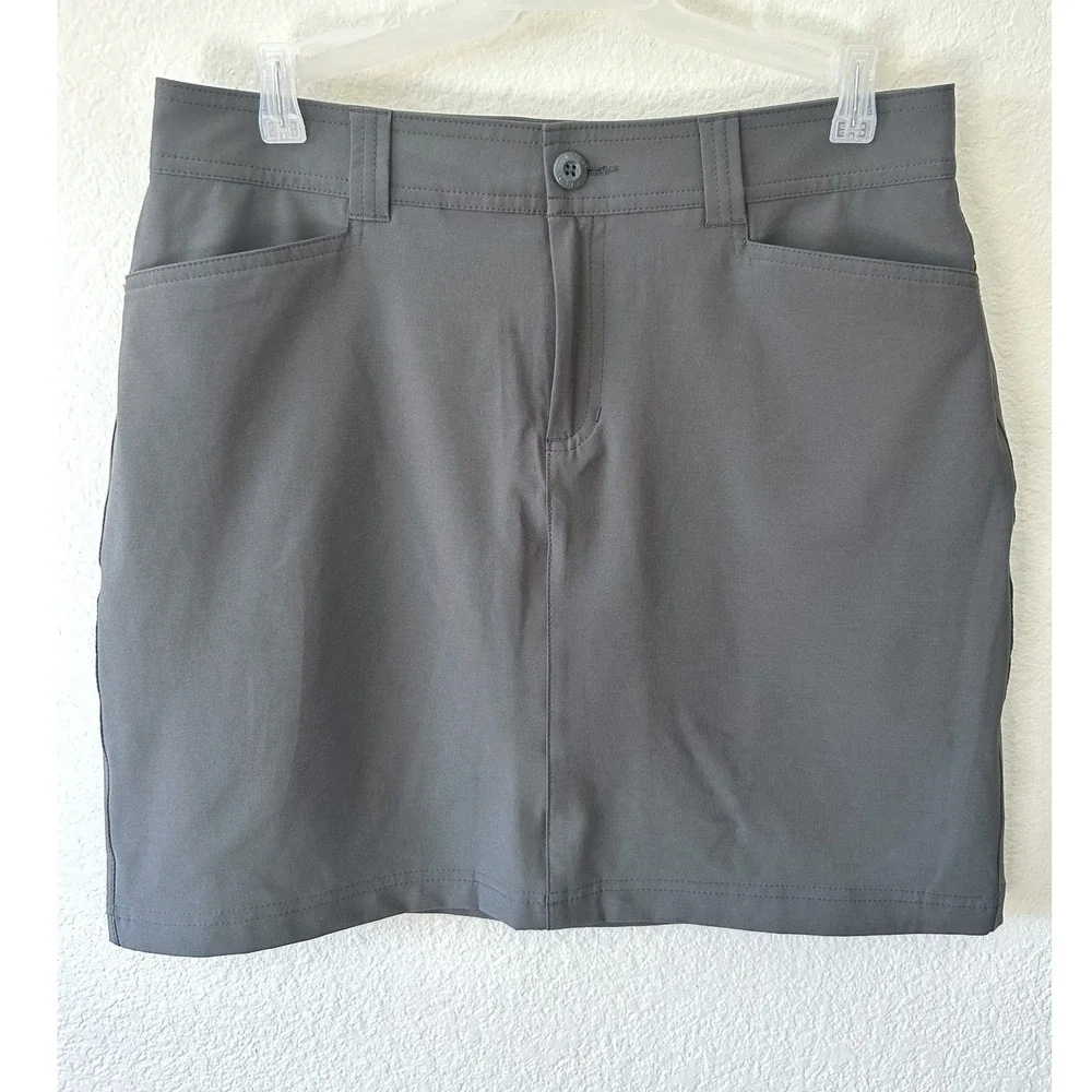 Eddie Bauer‎ Adventurer Hiking Golf Outdoor Travel Adventure Skort in Gray SZ 4